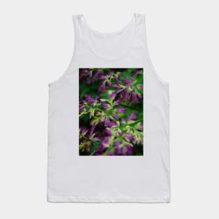 Autumnal purple leaves in the forest Tank Top